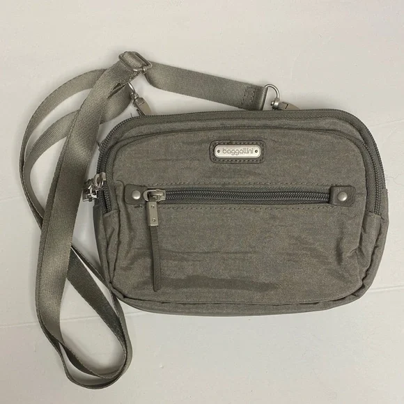 Baggallini Charcoal Messenger Bag - Picture 1 of 14